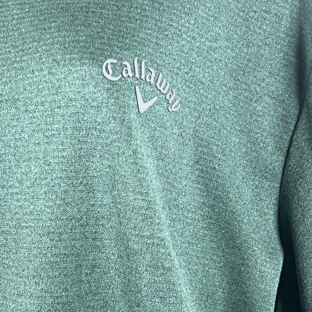 Callaway Green ‎ Jacket Pullover Zip Up 1/4 Size Large Unisex - Picture 4 of 11